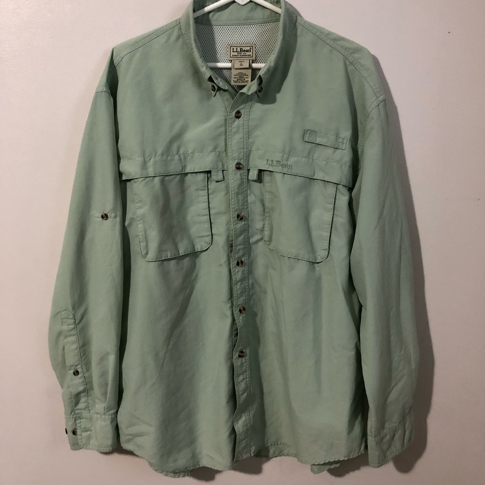 LL Bean "Tropicwear" Long-sleeve Button Shirt